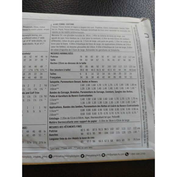 Simplicity 8433 DC Comics Bombshells STARGIRL CHOOSE SIZE UNCUT Pattern Cosplay - Picture 10 of 11